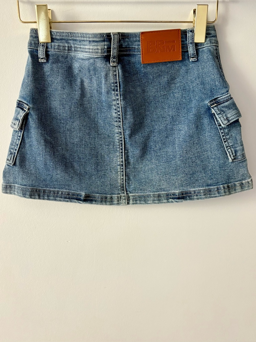 Princess Polly Grishea Low Rise Denim Mini Skirt | Y2K Blue Jean Skirt | US 2 - Picture 3 of 8